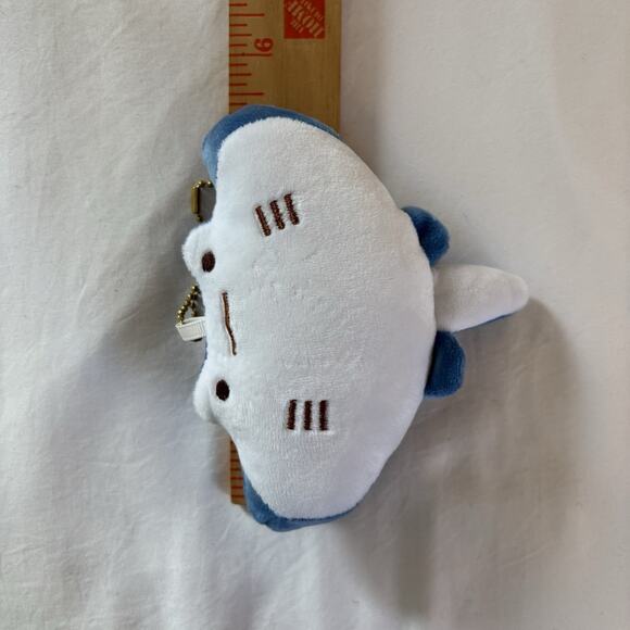 Set of 2 Koupen-Chan Keychain Plush Penguin Wearing Taiyaki Hat & Devil Ray - Picture 8 of 8